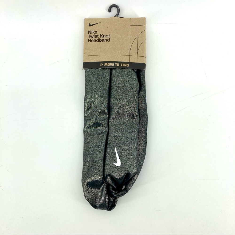 Women's Nike Twist-Knot Headband Move to Zero Brand New charcoal/silver flake